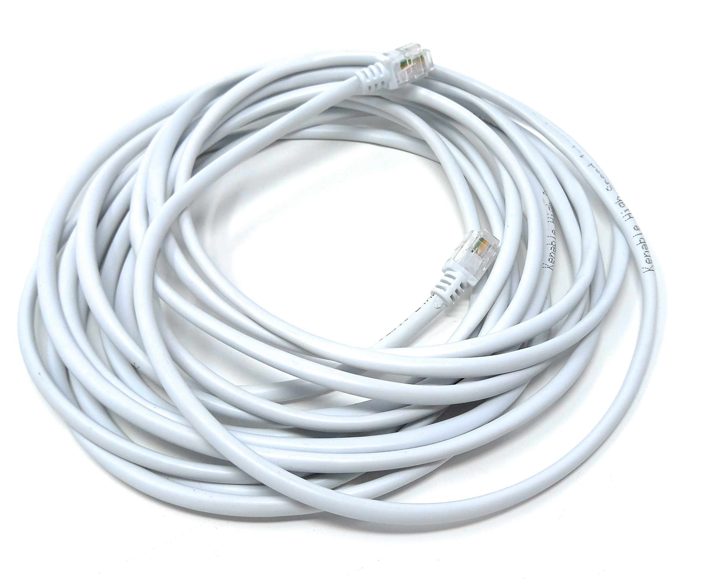 RJ11 to RJ11 ADSL 2 High Speed Broadband Modem Telephone Cable Transmits Data Up to 100 Mbits/sec, 26 AWG Supports Analogue or Digital (DSL/ISDN) Applications
