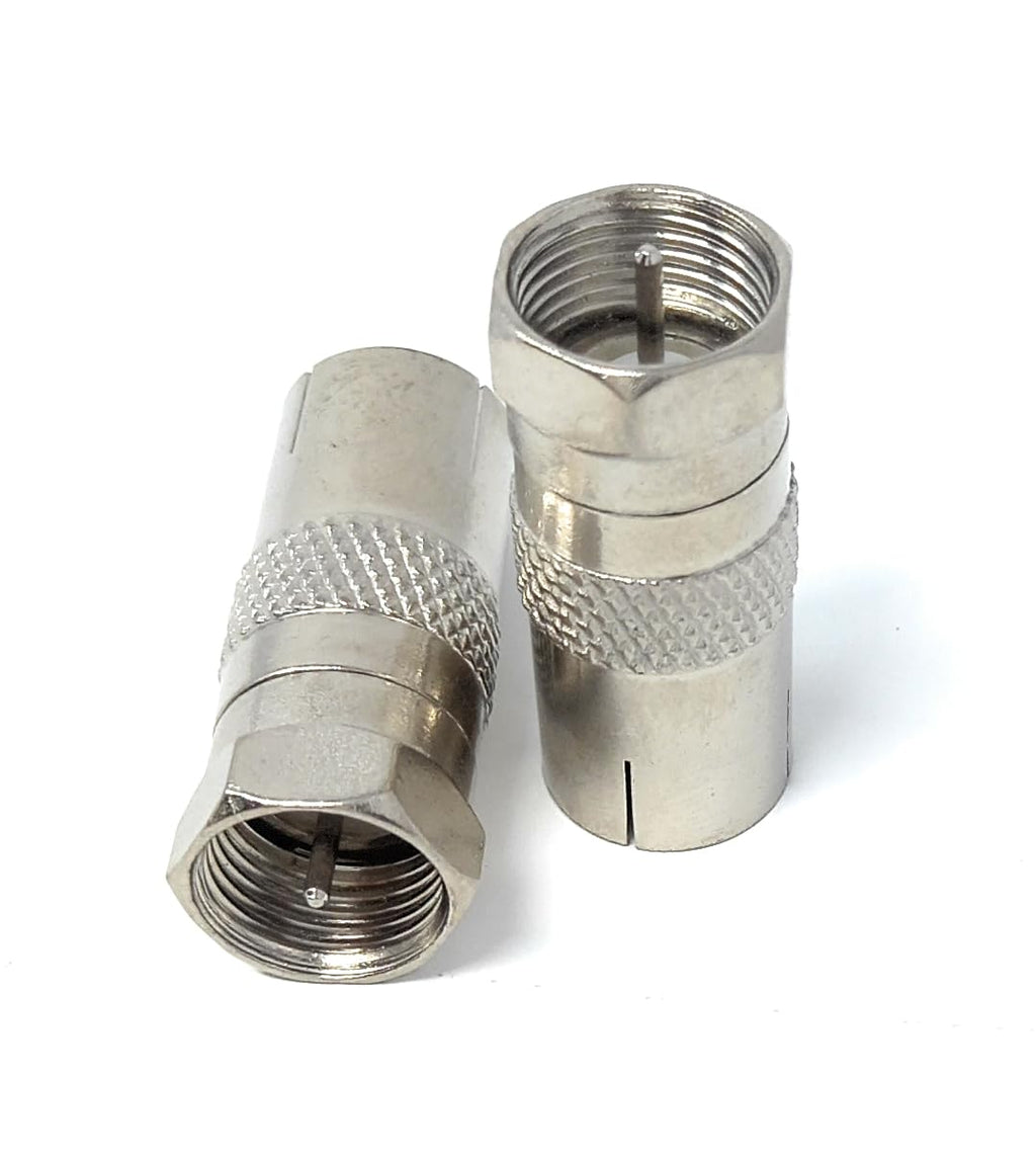 DRUT RF Female Coax Socket to F Type Screw Male Plug Adapter Converter for TV, Satellite Cable