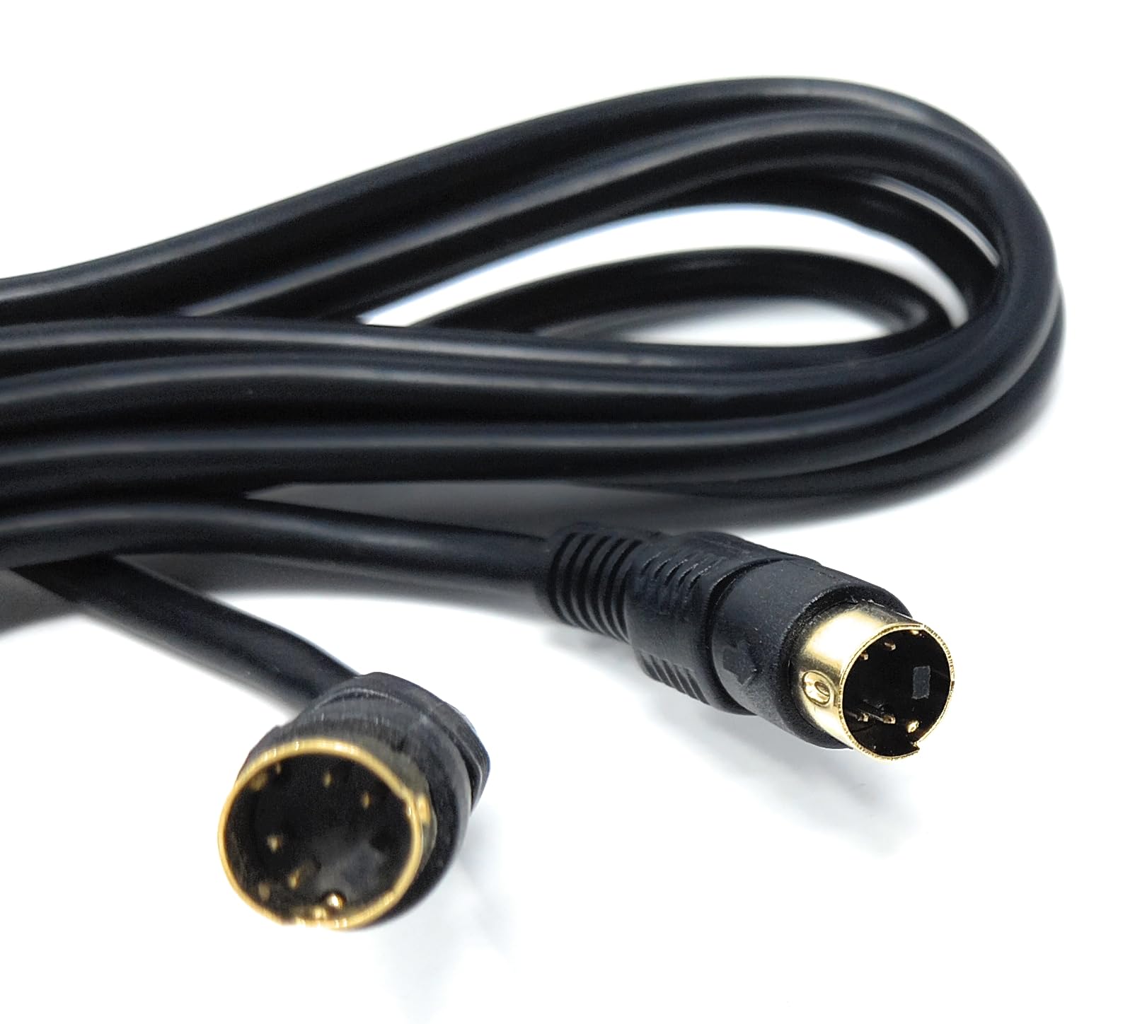 DRUT S-Video (SVHS) Cable 4-pin Male to Male Gold Plated Compatible With TV, HDTV, DVD, VCR, Camcorder, Game Console