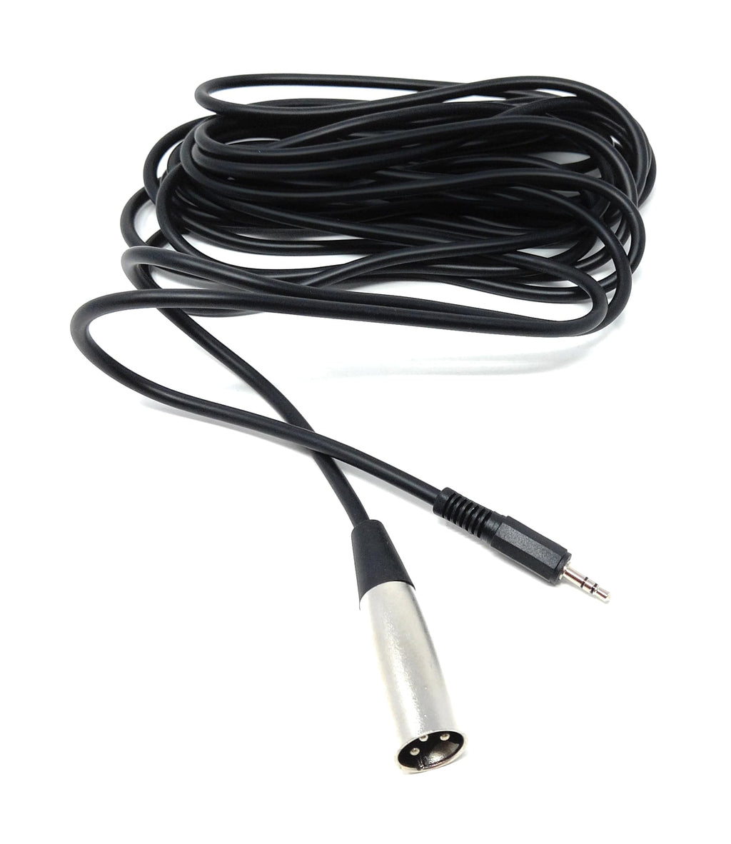 DRUT 3 Pin XLR Male to 3.5mm Stereo Jack Microphone, Audio Recording Lead Cable
