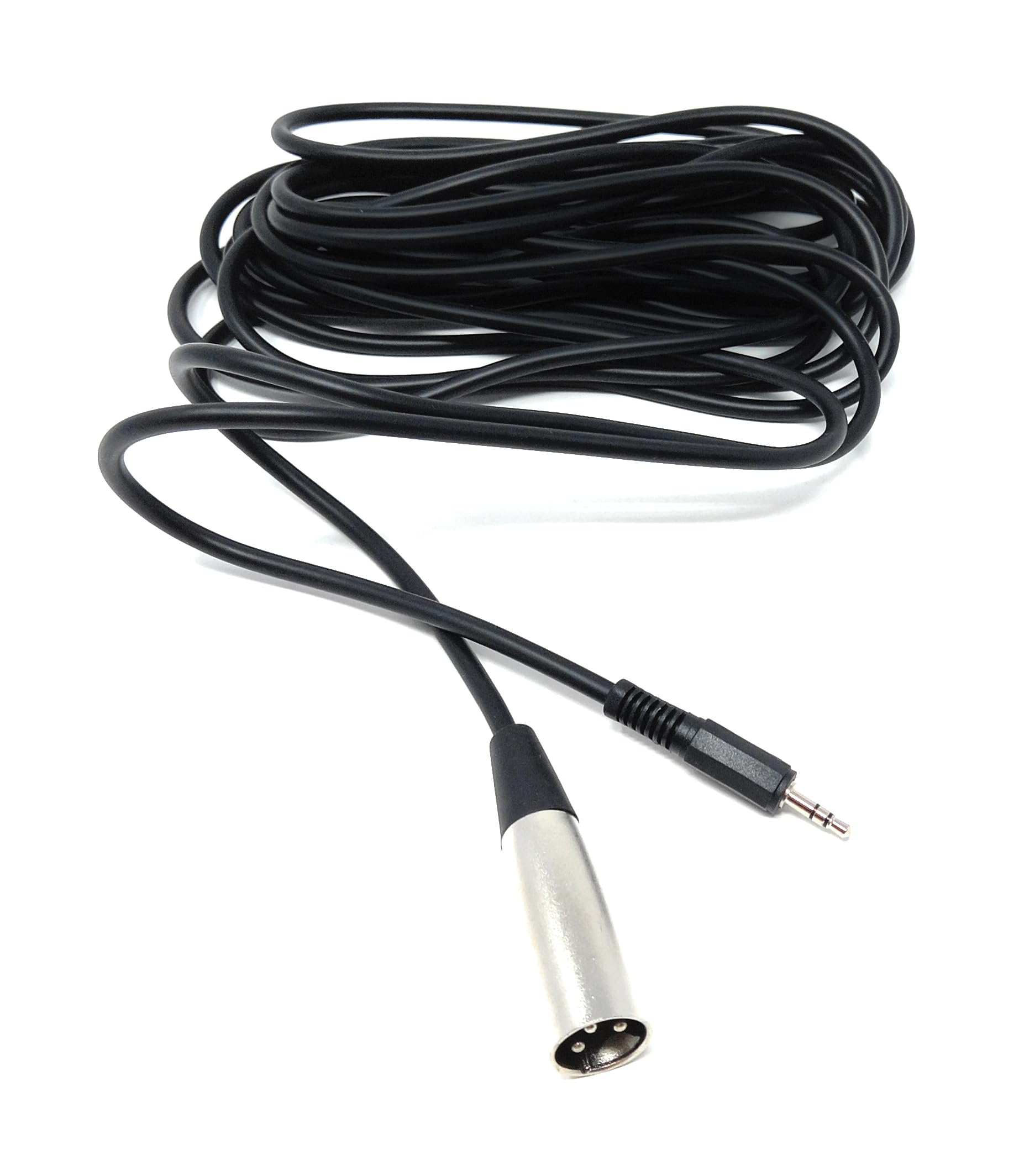 DRUT 3 Pin XLR Male to 3.5mm Stereo Jack Microphone, Audio Recording Lead Cable