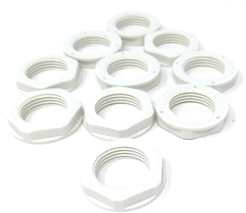 M20 20mm Nylon Locknut (Polyamide), Pack of 10 – Durable, Lightweight Fastening Solution