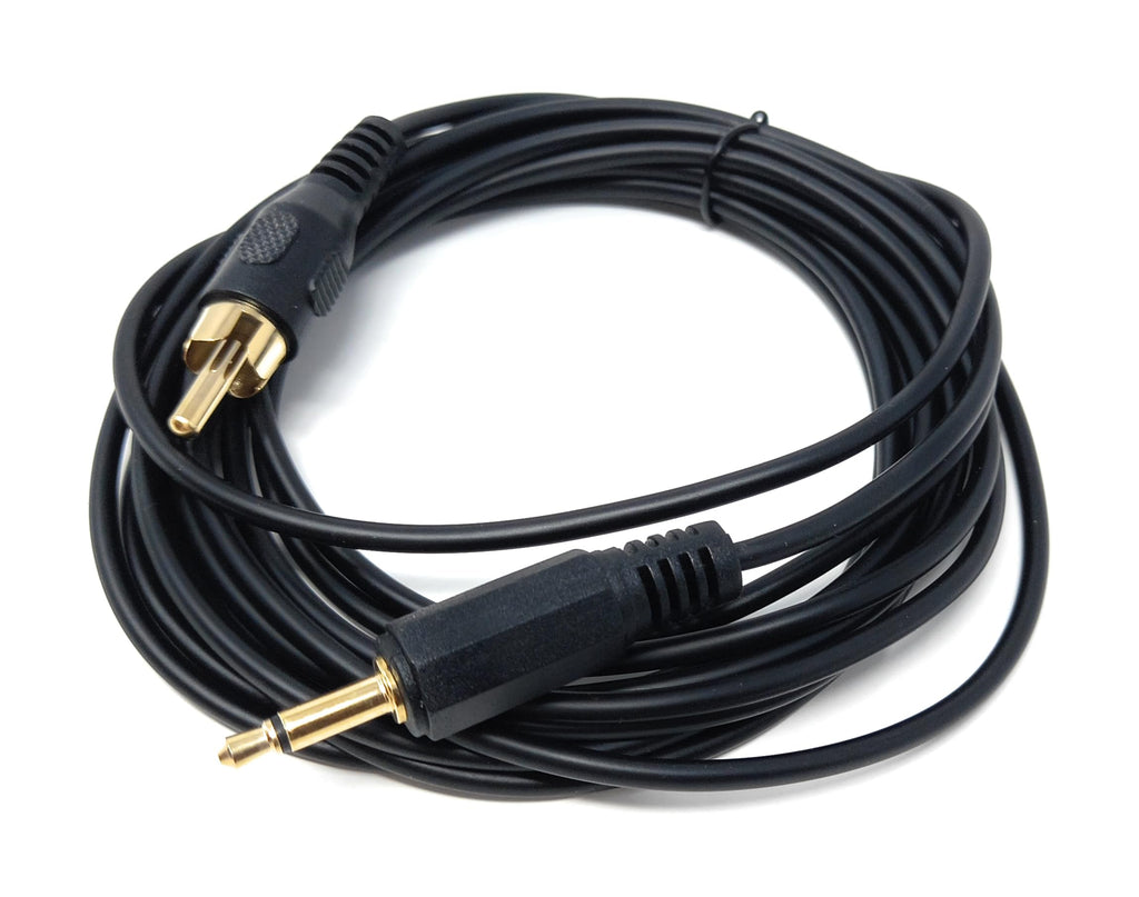 DRUT 3.5mm Mono Jack Plug To RCA Phono Single Plug Lead Cable