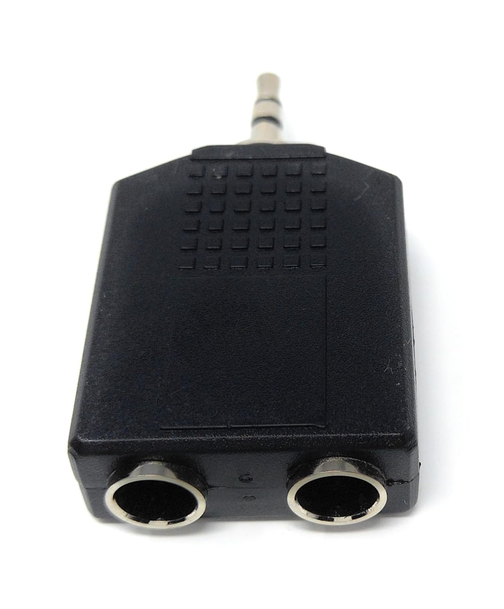 3.5mm Stereo Jack Plug to Dual 6.35mm Stereo Sockets Audio Cable Adapter