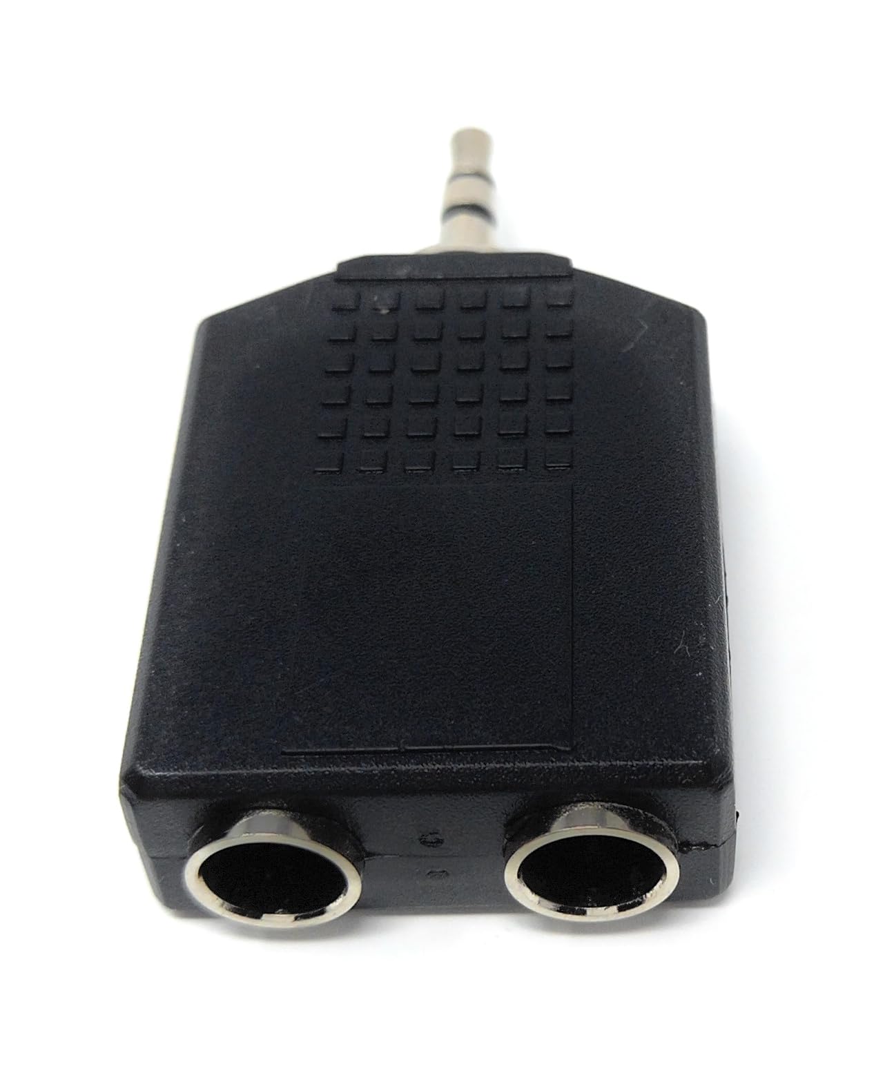 3.5mm Stereo Jack Plug to Dual 6.35mm Stereo Sockets Audio Cable Adapter