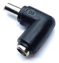 DRUT 5.5mm x 2.5mm Right Angle 90'' Female to Male Plug Adapter