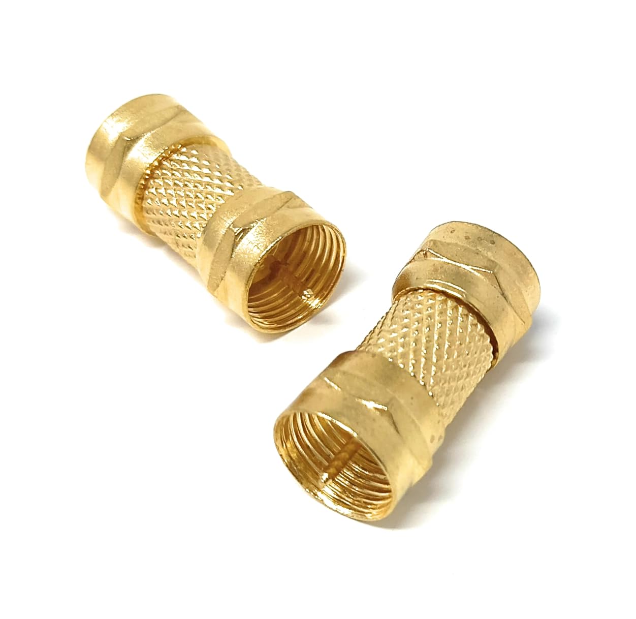 DRUT F Type Screw On Male to Male Plug to Plug 75 OHM Coax Adapter Coupler