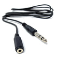 DRUT 6.35mm Stereo Jack to 3.5mm Stereo Jack Socket Plug Audio Converter AUX Extension Cable Lead