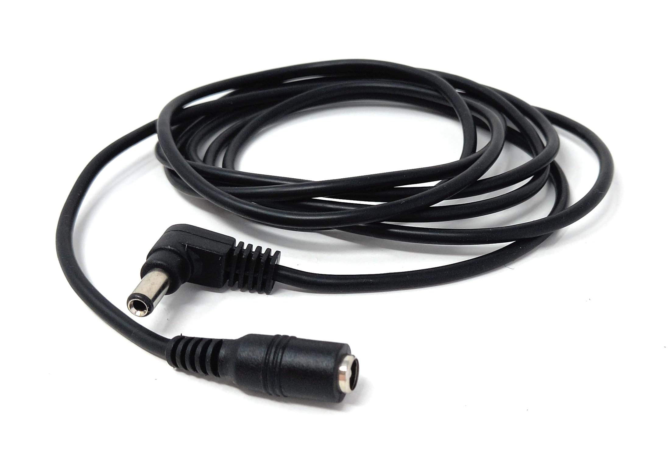 Right Angled 5.5mm x 2.5mm DC Power Extension Cable – Male to Female Adapter for CCTV, LED Signs, Solar-Powered Devices, and More