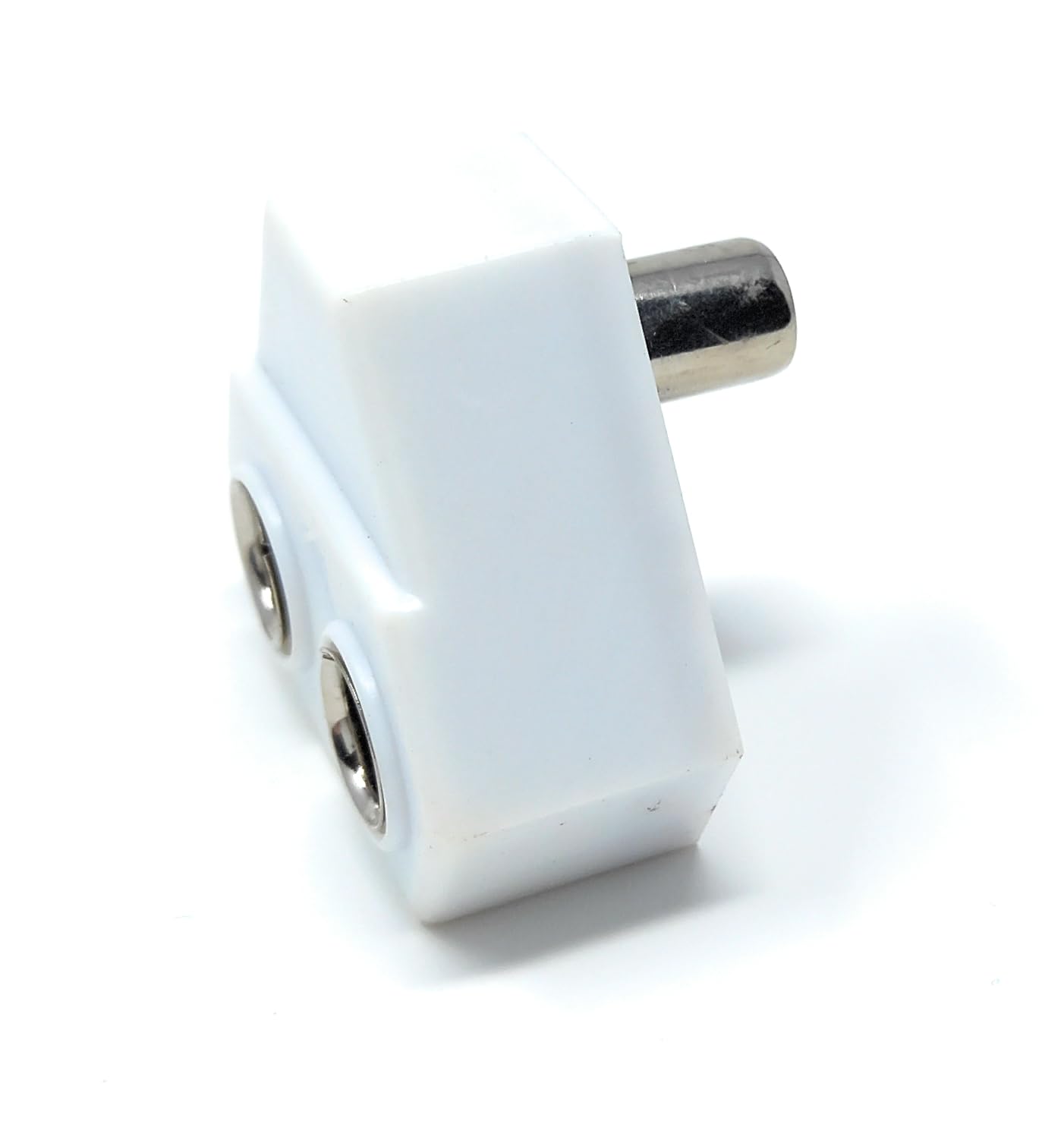 DRUT TV RF Aerial Antenna Coax Splitter, 1 Male to 2 Way Female Sockets Adapter Connector Joiner