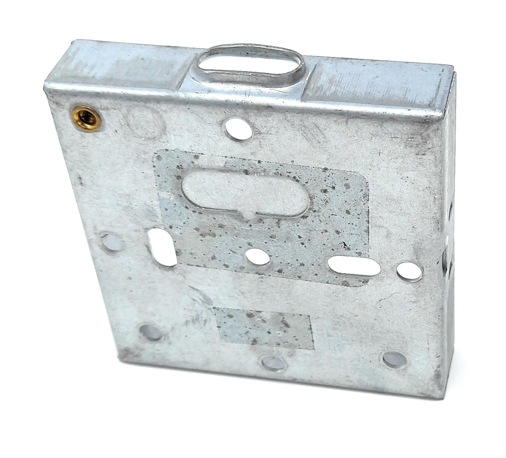 1 Gang 16mm Metal Pattress Box – Surface Mount with Earth Terminals for Electrical Faceplates