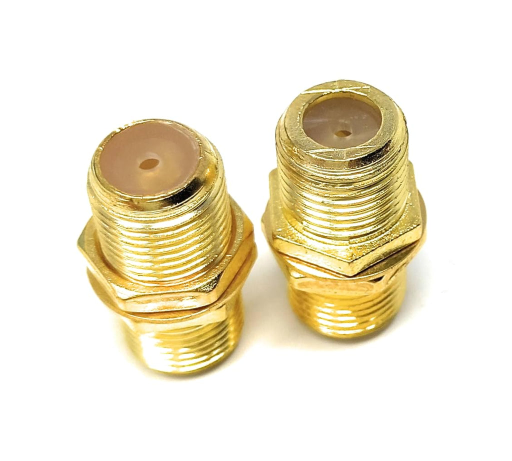 DRUT F-Type to F-Type Coupler Adapter Female to Female RG6 Coaxial TV Cable Extension Barrel Connectors