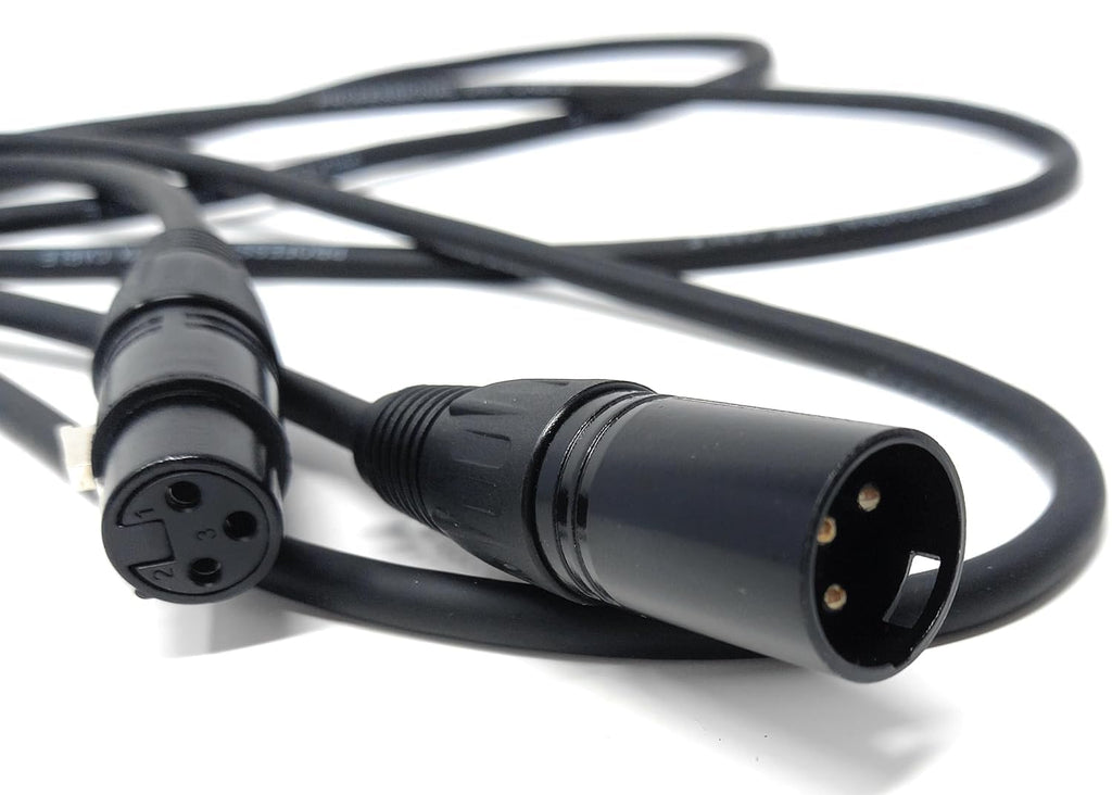 DRUT XLR 3pin Male to Female Microphone, Mixer Audio Cable Extension Lead