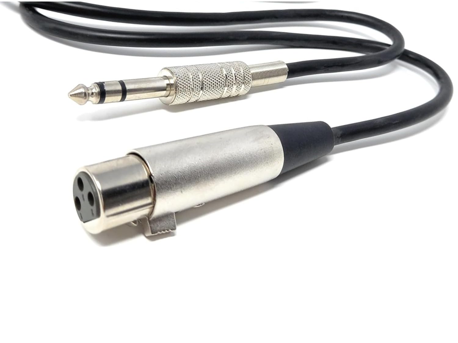DRUT XLR Female to 6.35mm 1/4'' Stereo Jack TRS Balanced Audio Cable Lead Suitable for Microphone, Speakers, Stages, DJ, Studio