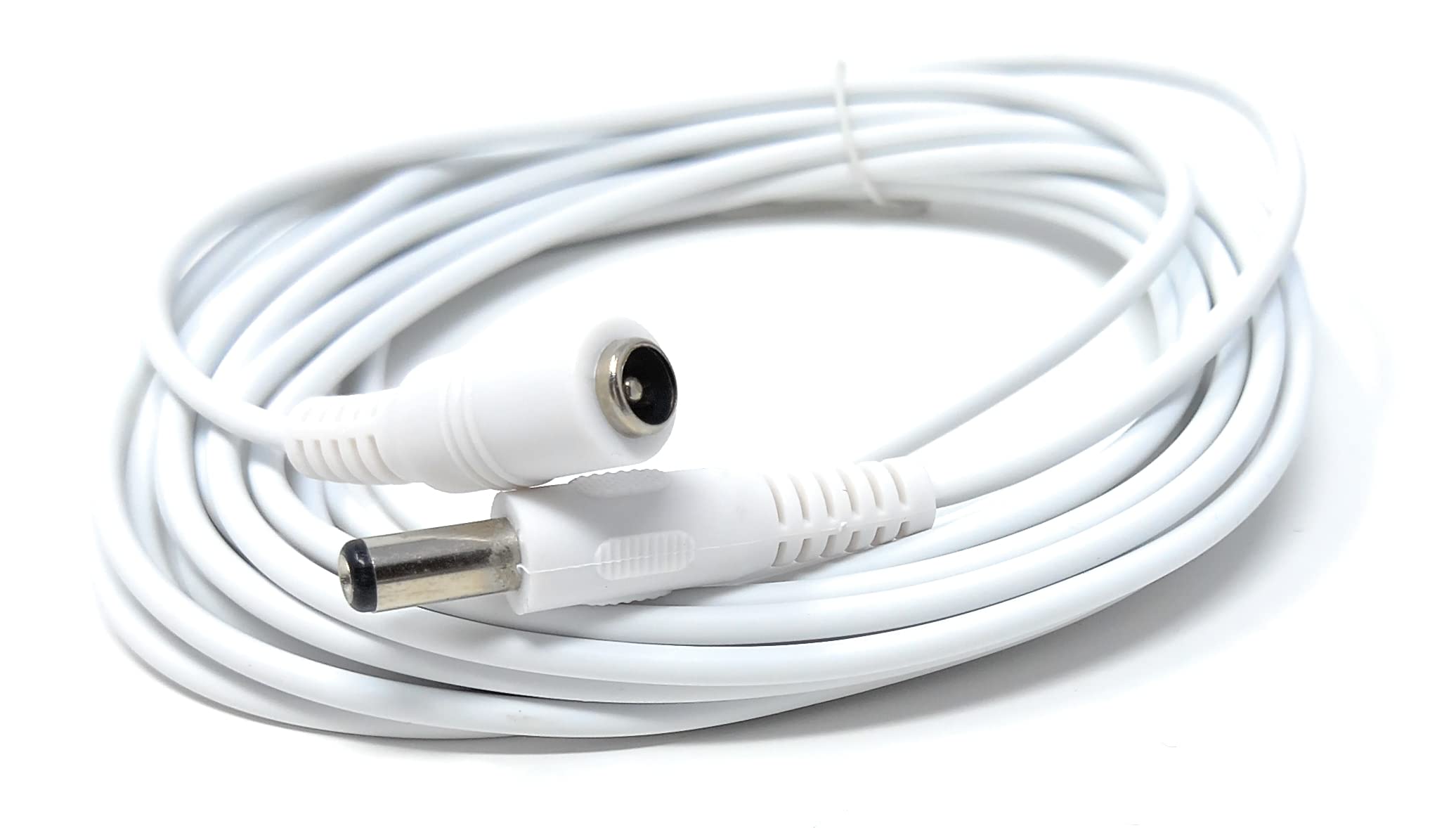 5.5mm x 2.1mm DC Power Plug to Socket, Male to Female CCTV, LED, Modem Router, Music Instruments Extension Lead Cable