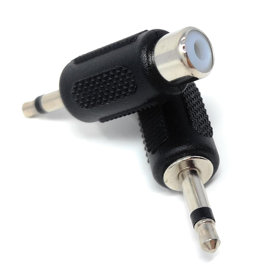 DRUT RCA Phono Socket to 3.5mm Mono Jack Plug, Audio Video Adapter