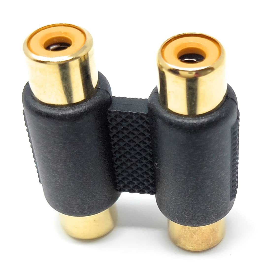 DRUT Phono RCA to RCA Coupler Joiner Female to Female Audio Connector Cable Adaptor Gender Changer