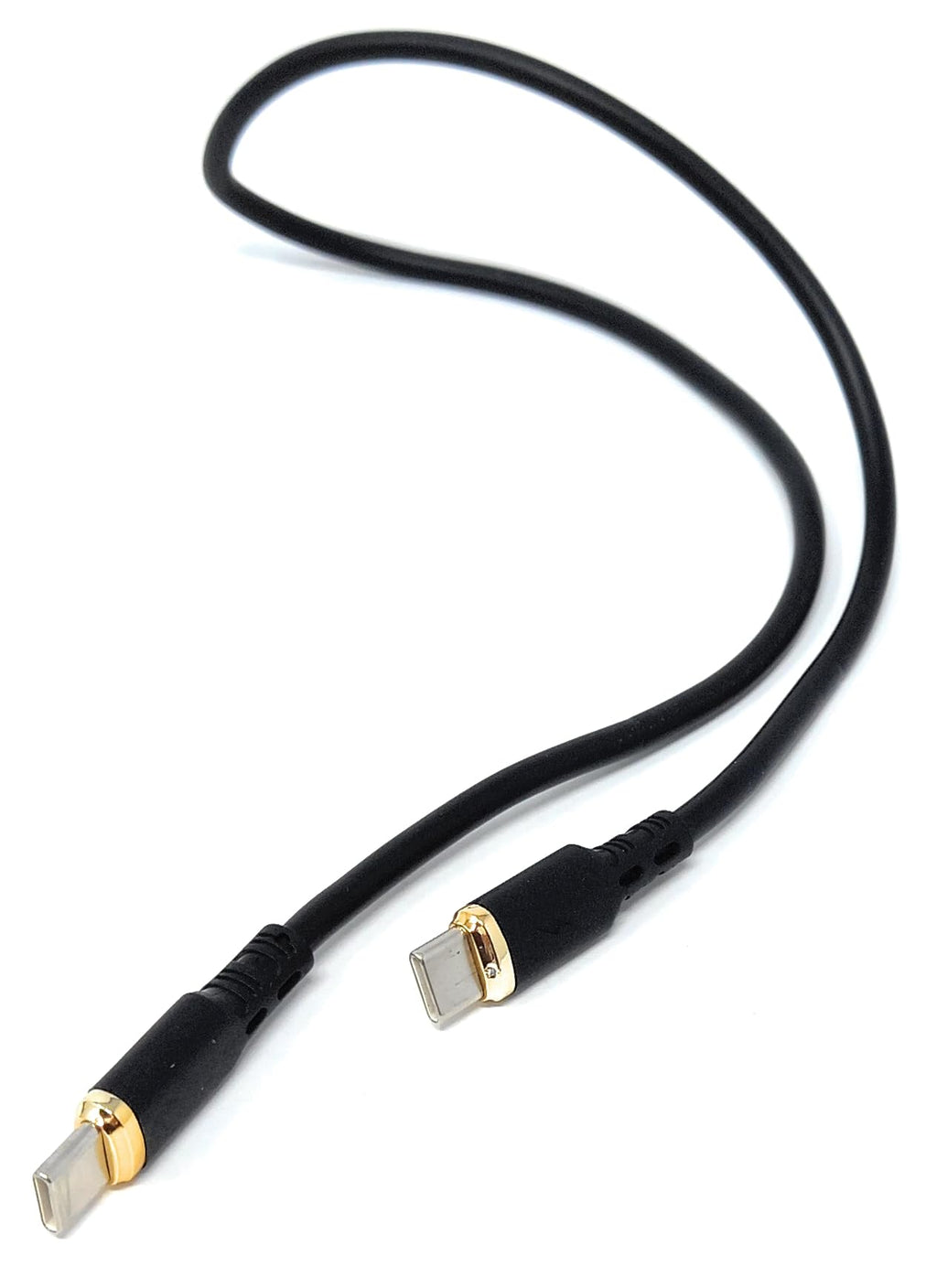 USB C to USB C 2.0 65W Metal Ended TPE Flexible Cord for Mobile Phone, Laptop, PC, Gaming Consoles Charging Data Cable