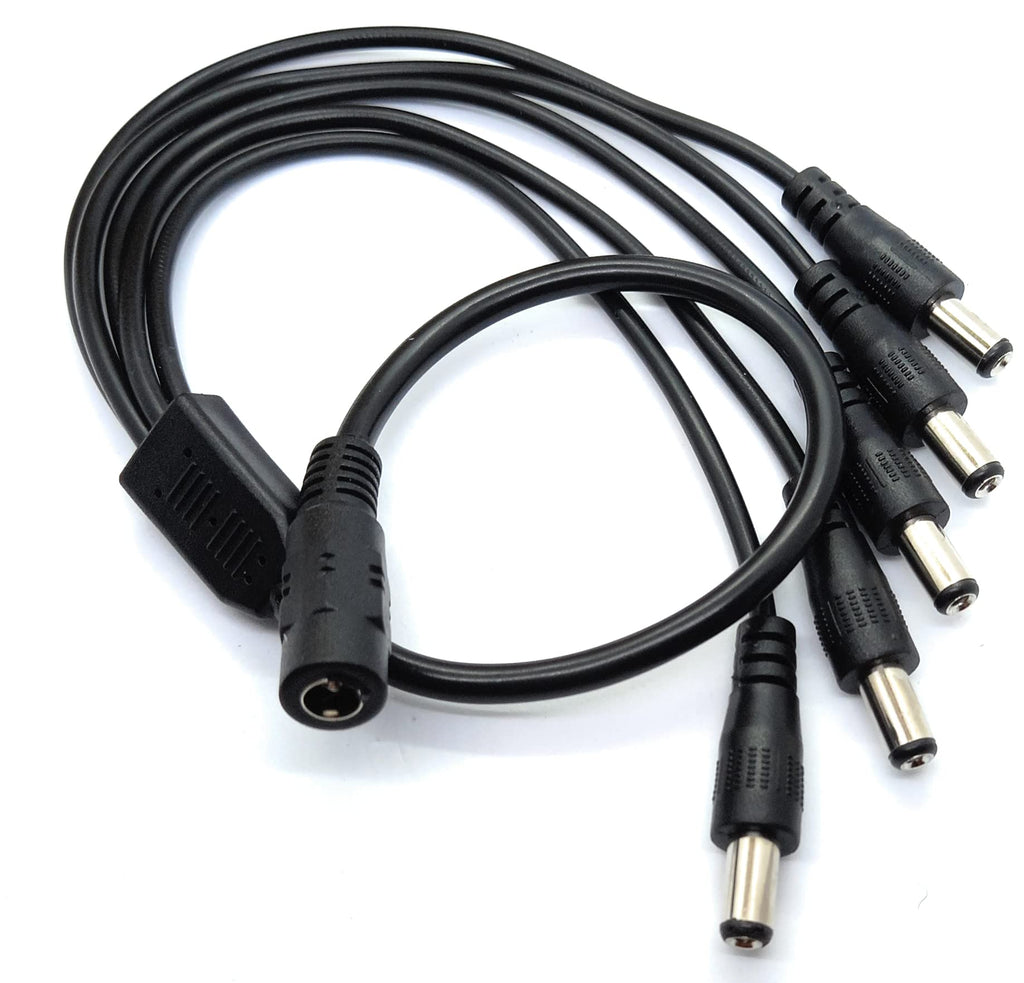DRUT 5.5mm to 2.1mm DC Power Splitter Lead Adapter 12V PSU to LED, CCTV Camera Cable