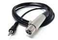 DRUT 3 Pin XLR Socket to 3.5mm Stereo Jack Plug for Microphone, Music Instruments, musicians, podcasters, video creators Lead Cable