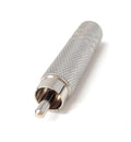 6.35mm Female to RCA Male Audio Adapter, Mono Connector, Metal Construction for Amplifiers, Mixers, Instruments, DJ, AV Equipment