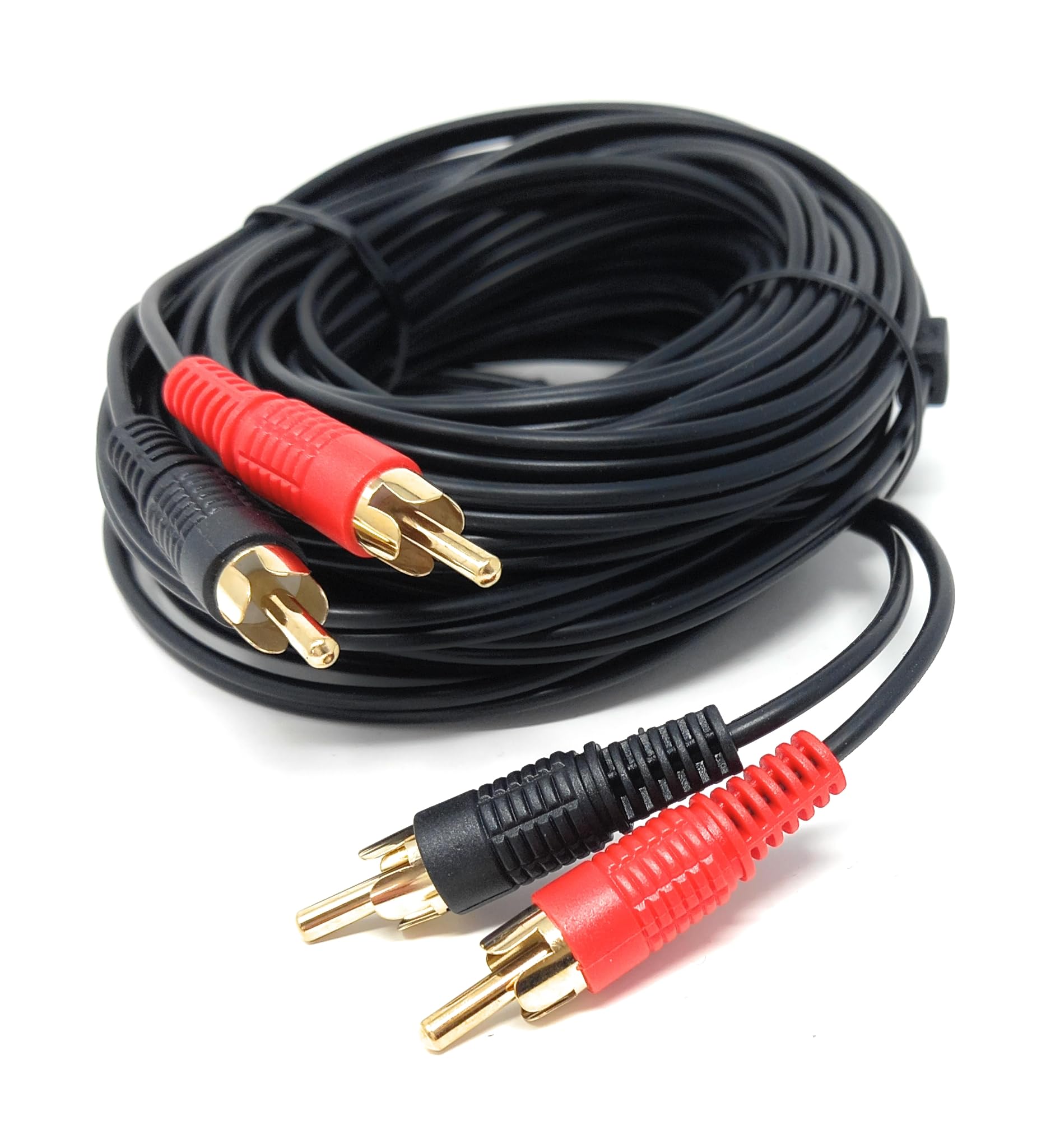 DRUT RCA to RCA Phono Twin Jack to Jack Stereo Audio Cable Lead Cord Compatible With CD/DVD/Amplifier/Hifi/DJ Mixer/Turntable