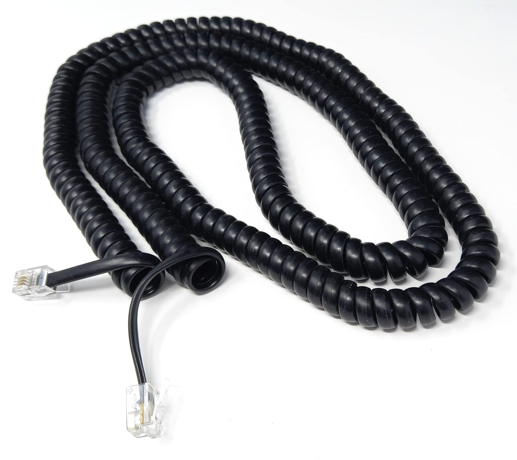 DRUT Coiled RJ10 RJ9 RJ22 4P4C 4 PIN Telephone Handset Curly Lead Cable