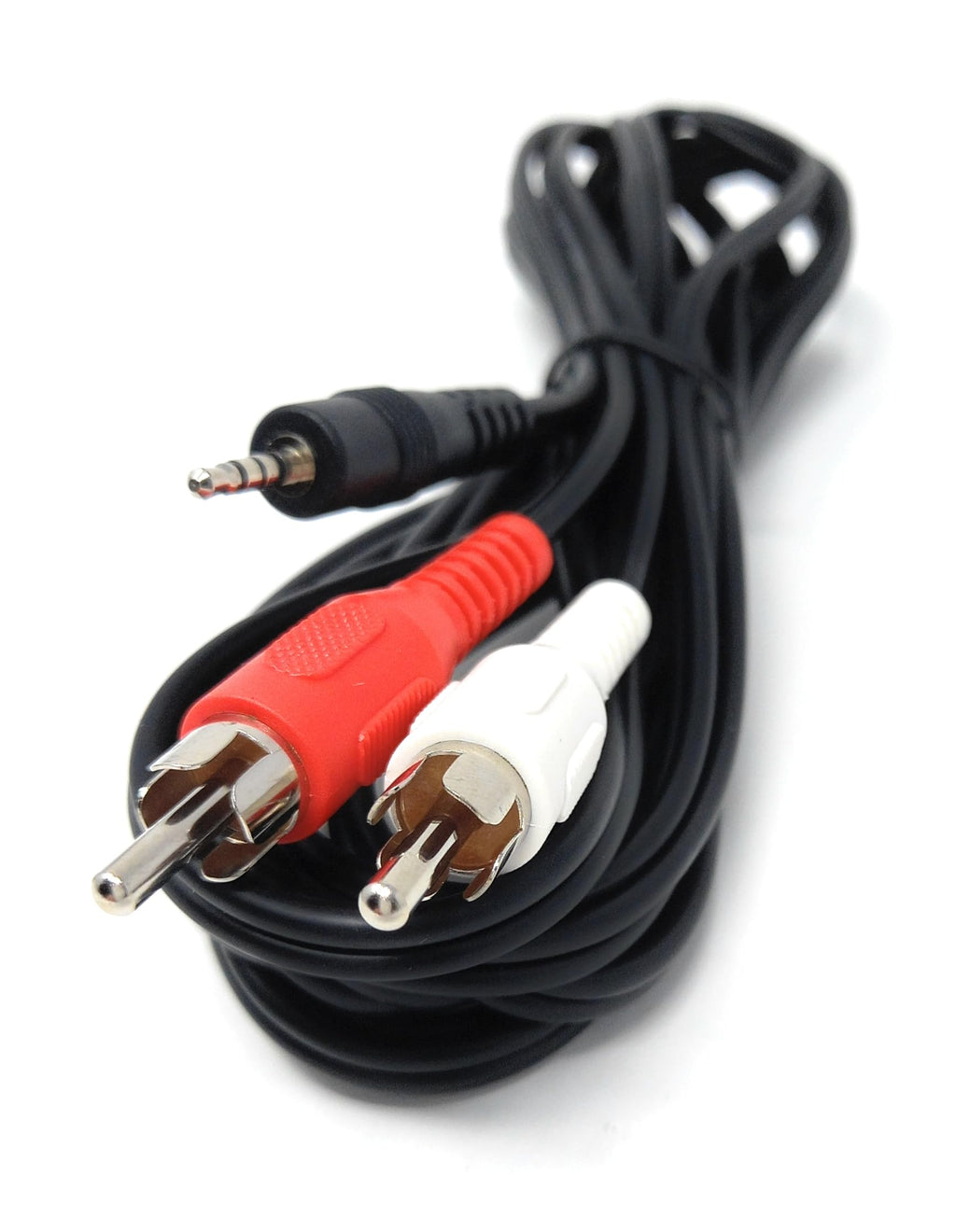 DRUT 2.5mm 4 pole Jack to 2 x RCA Phono Plug Cable Lead