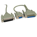 D9 / D25 Female to D25 Male Serial Modem Cable 2m