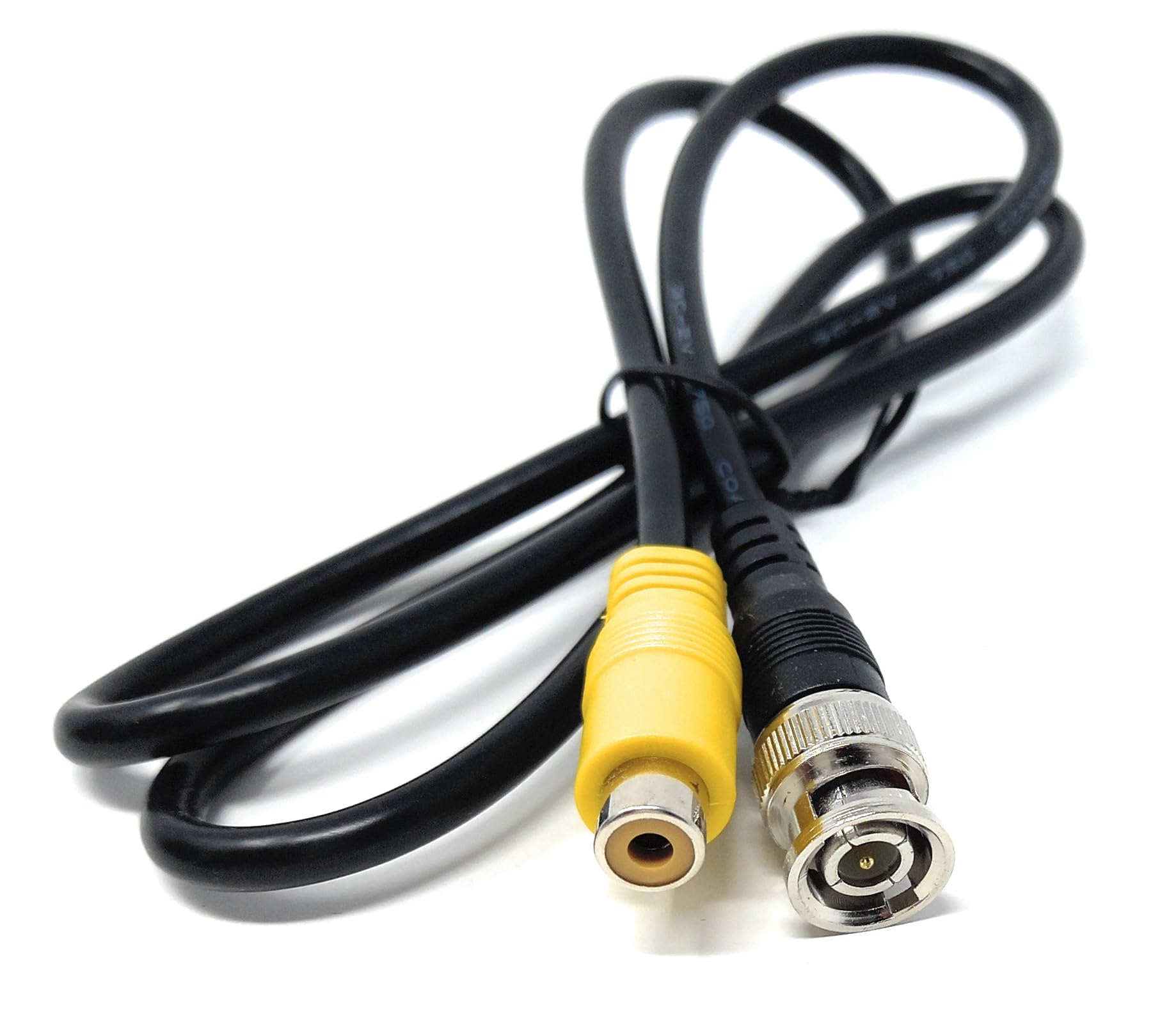 DRUT BNC Male to RCA Female Coaxial Cable Connector for HD Video, Monitor, CCTV, and Surveillance Systems