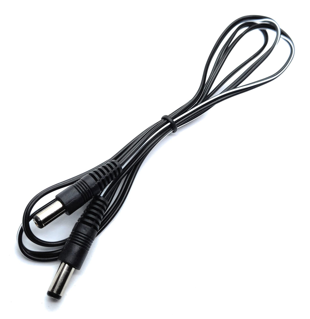 DRUT 2.5mm x 5.5mm Male to Male Power DC Connector Cable Lead for CCTV Camera, LED Lights