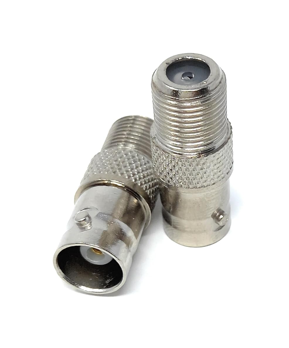 DRUT F Type Female Screw on to BNC Female Socket, TV Satellite Cable Adapter