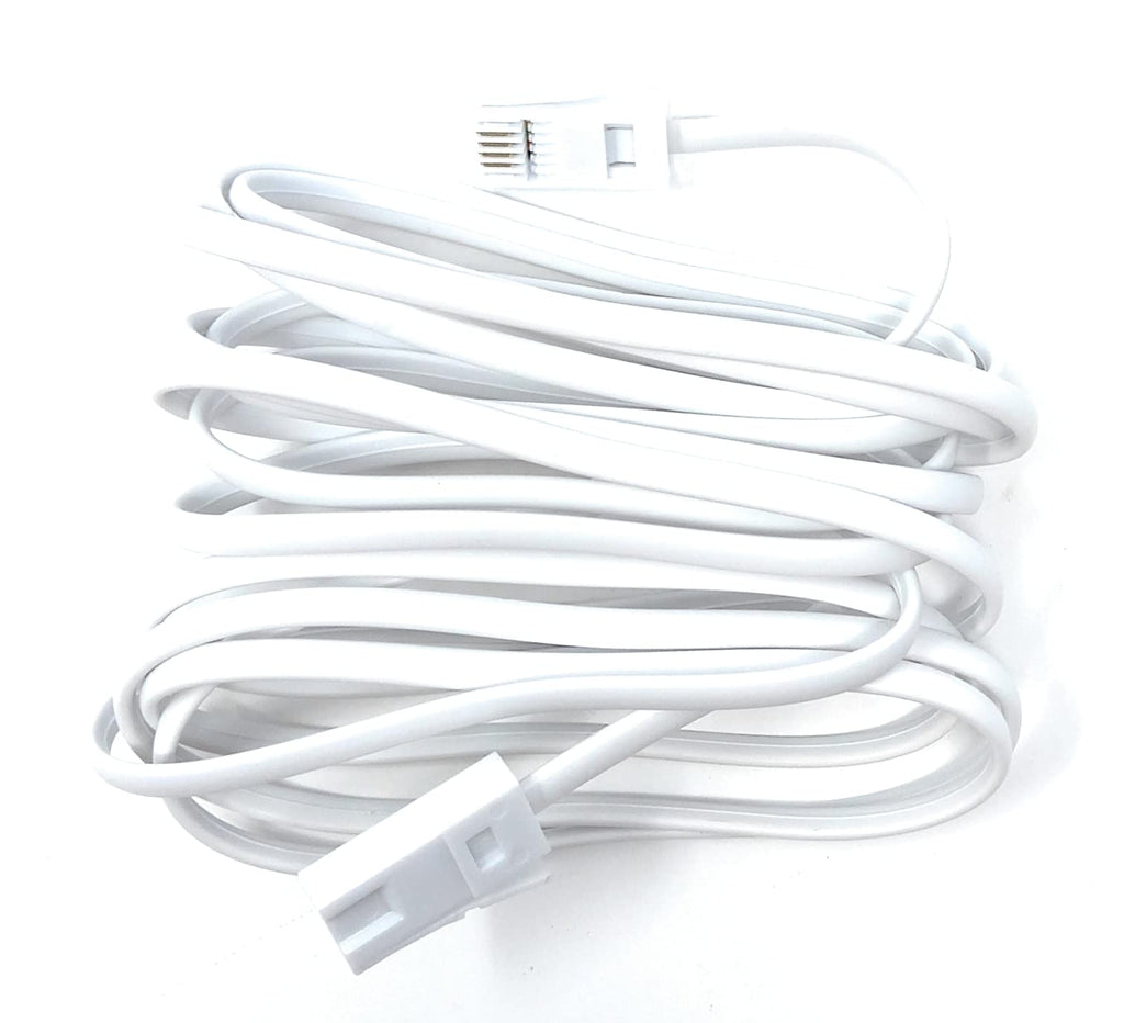 DRUT BT to BT 4 Wire 431A Male to Male Plug Telephone Flat Cable Lead