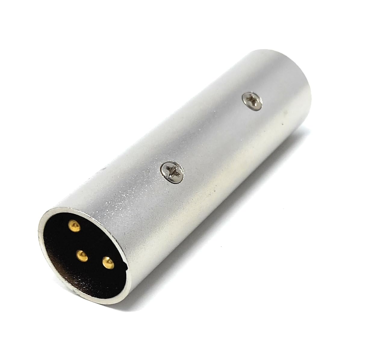 DRUT XLR to XLR Adapter 3 Pin Male to Male (M-M) Connector, Coupler, Gender Changer, Gold Pins