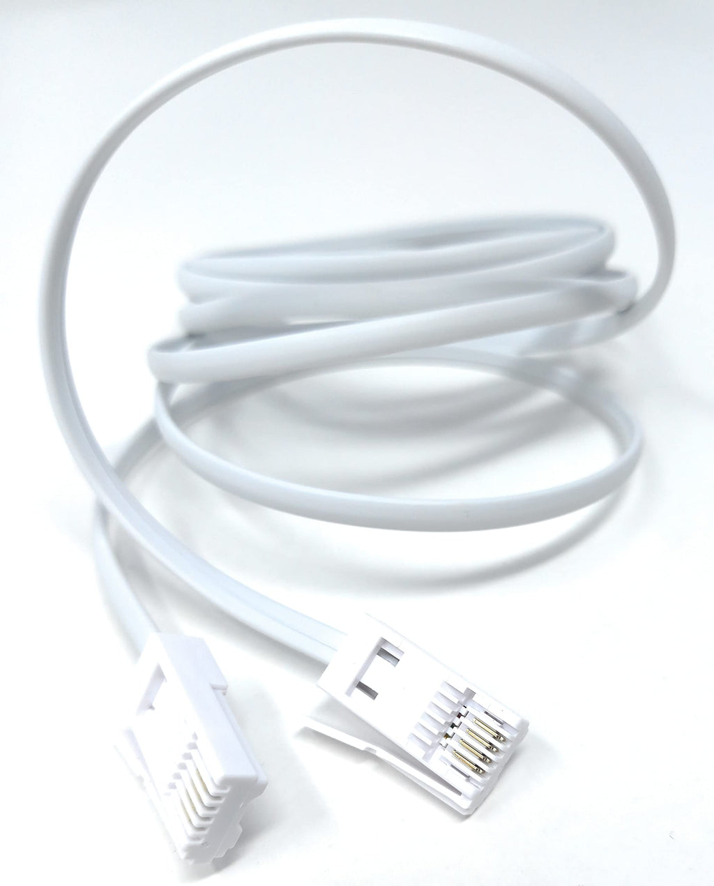 DRUT BT to BT 4 Wire 431A Male to Male Plug Telephone Flat Cable Lead