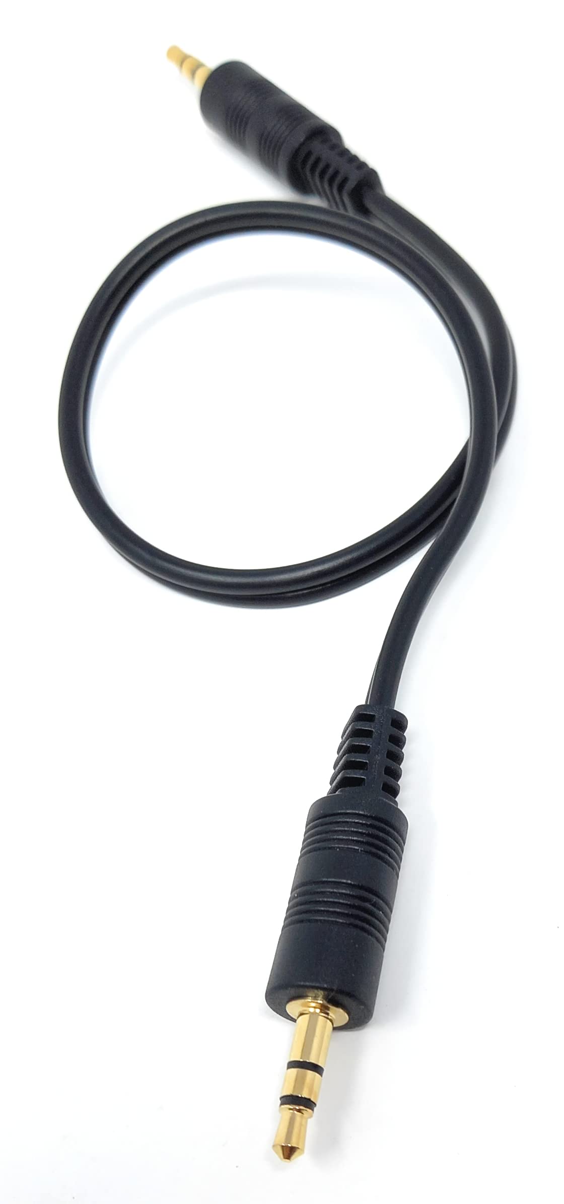 DRUT 3.5mm to 3.5mm Stereo Audio AUX Cable Gold Connectors, Small 3 pin Jack to Jack Speaker Lead