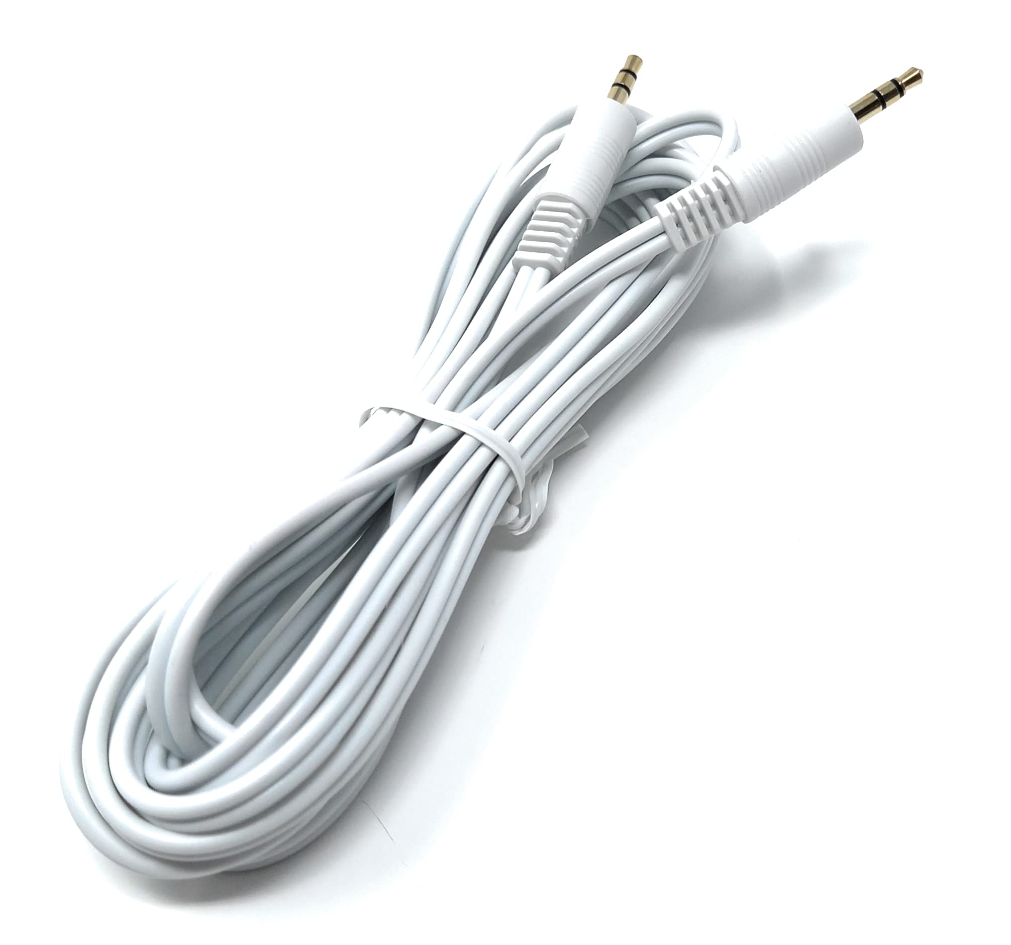 DRUT 3.5mm to 3.5mm Stereo Audio AUX Cable Gold Connectors, Small 3 pin Jack to Jack Speaker Lead