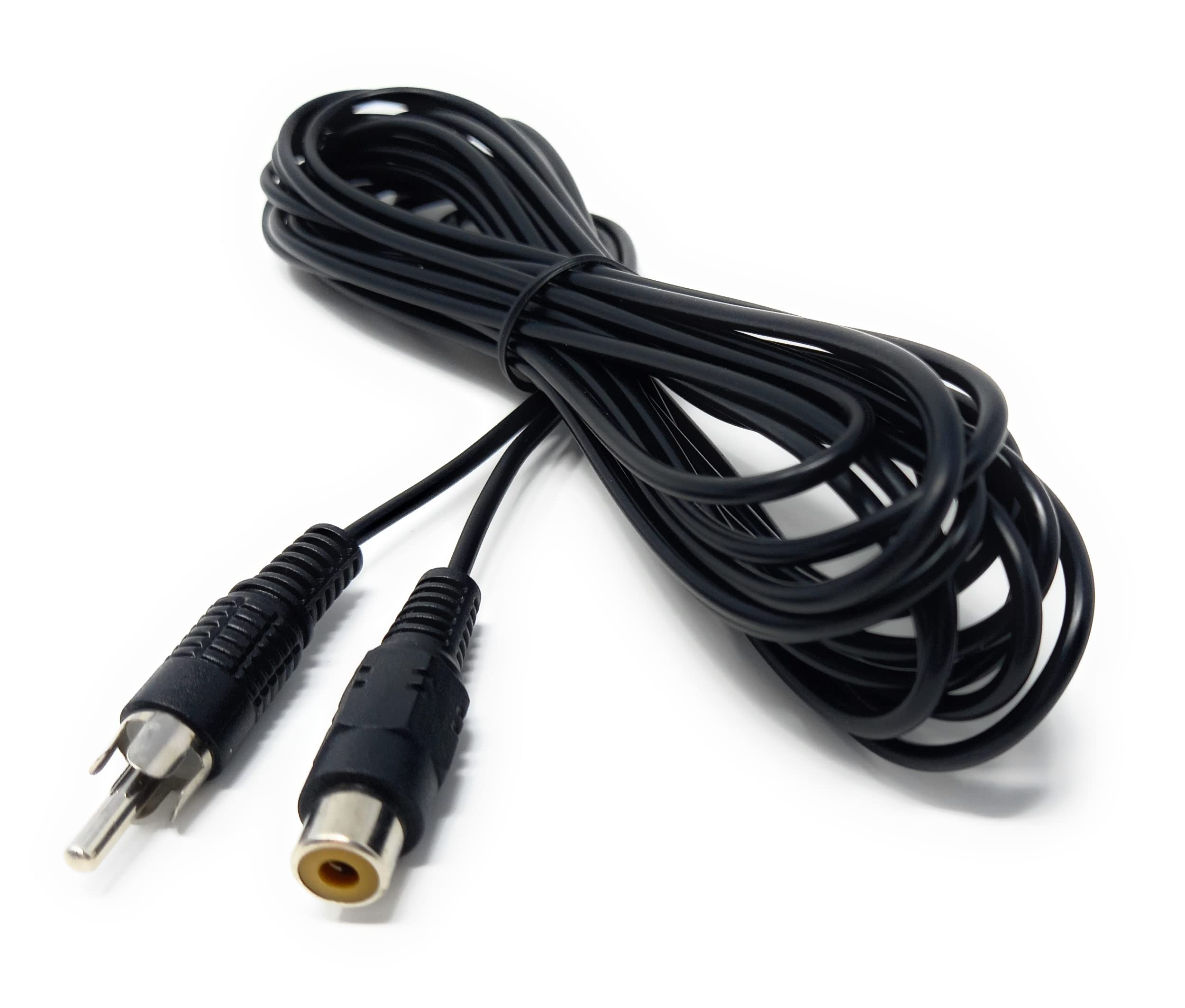 DRUT RCA to RCA Socket Mono Single Phono Extension Cable HI-FI/TV Audio Video Lead Cord