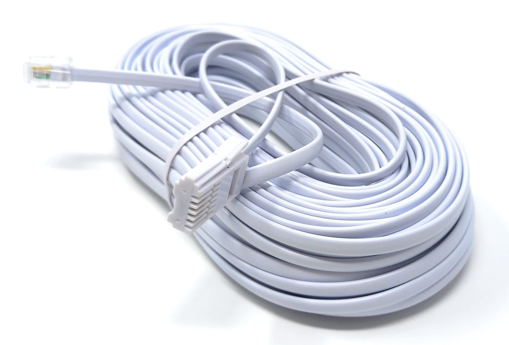 DRUT RJ11 to BT, 4 Pin Male to Male Rollover Cable Modem Router Lead Cord VDSL/ADSL (not for telephone)