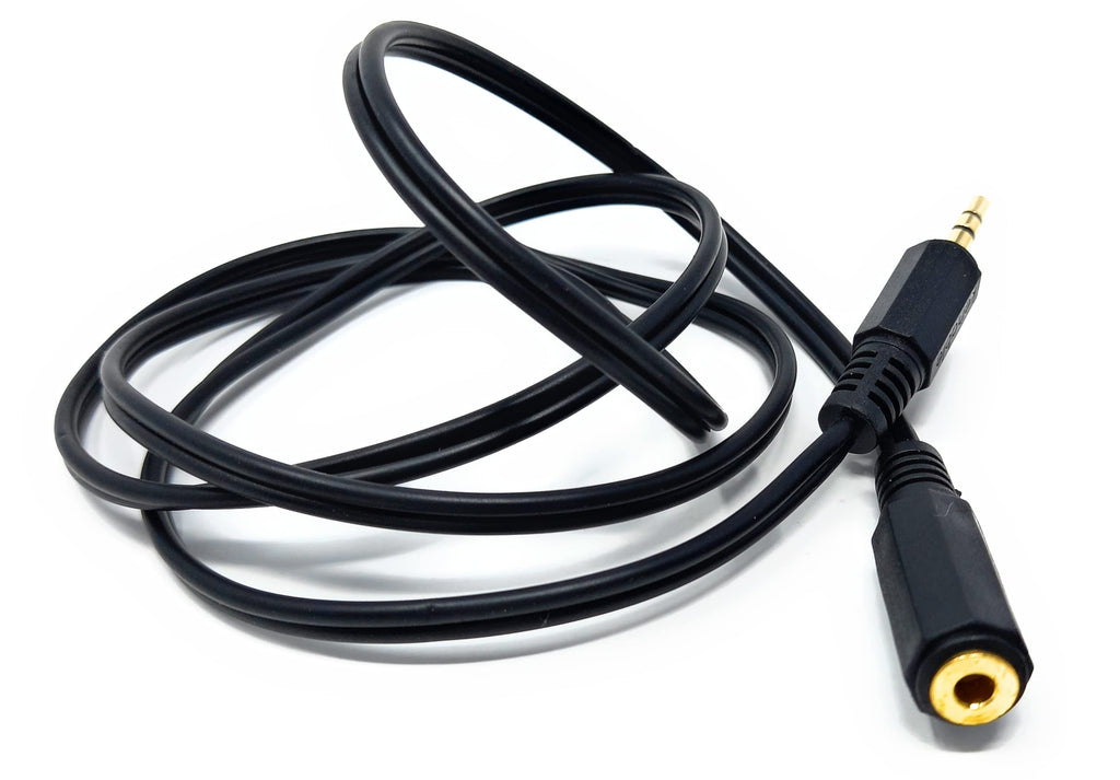 DRUT 3.5mm to 3.5mm Stereo Audio Extension Cable Lead Male to Female Gold Connectors