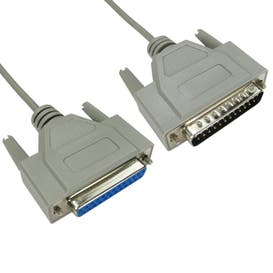 D25 Male to D25 Female Serial Extension Cable – All Pins Connected