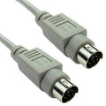 PS/2 6 Pin Mini DIN Male to Male Data Cable (Various Lengths)