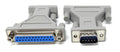 DRUT D9 Male to D25 Female Serial Adapter – 9-Pin to 25-Pin DB RS-232 Connector, D9 Fully Wired for Legacy Devices