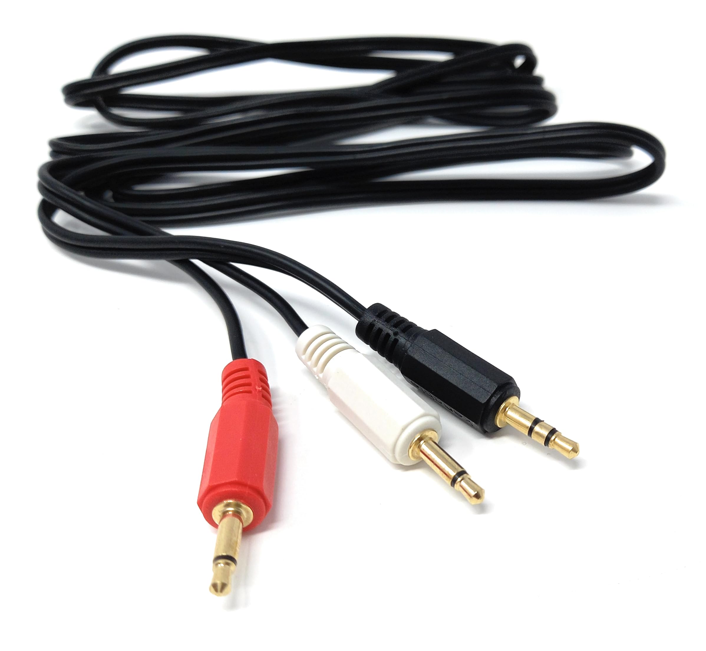 3.5mm Stereo Jack to 2 x 3.5mm Mono Jack Plugs OFC Audio AUX Splitter Cable Lead
