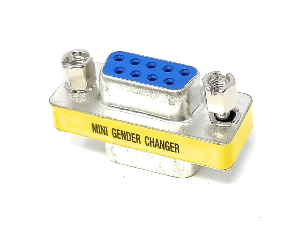DB9 (D-Sub 9) Male to Female Portsaver Adapter – Serial Extension Connector F/M, Compatible with RS-232 serial connections
