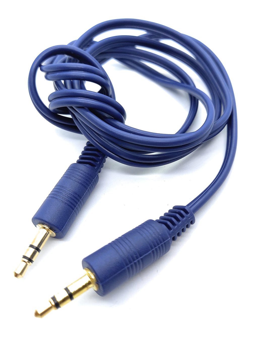 DRUT 3.5mm to 3.5mm Stereo Audio AUX Cable Gold Connectors, Small 3 pin Jack to Jack Speaker Lead