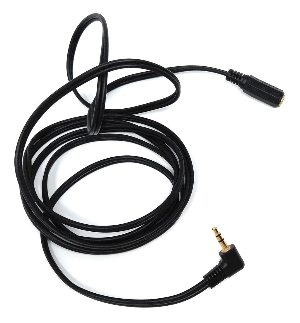 DRUT 3.5mm Right Angle Stereo Jack to Socket Headphone, Audio Devices AUX 1/8'' Extension Cable Lead
