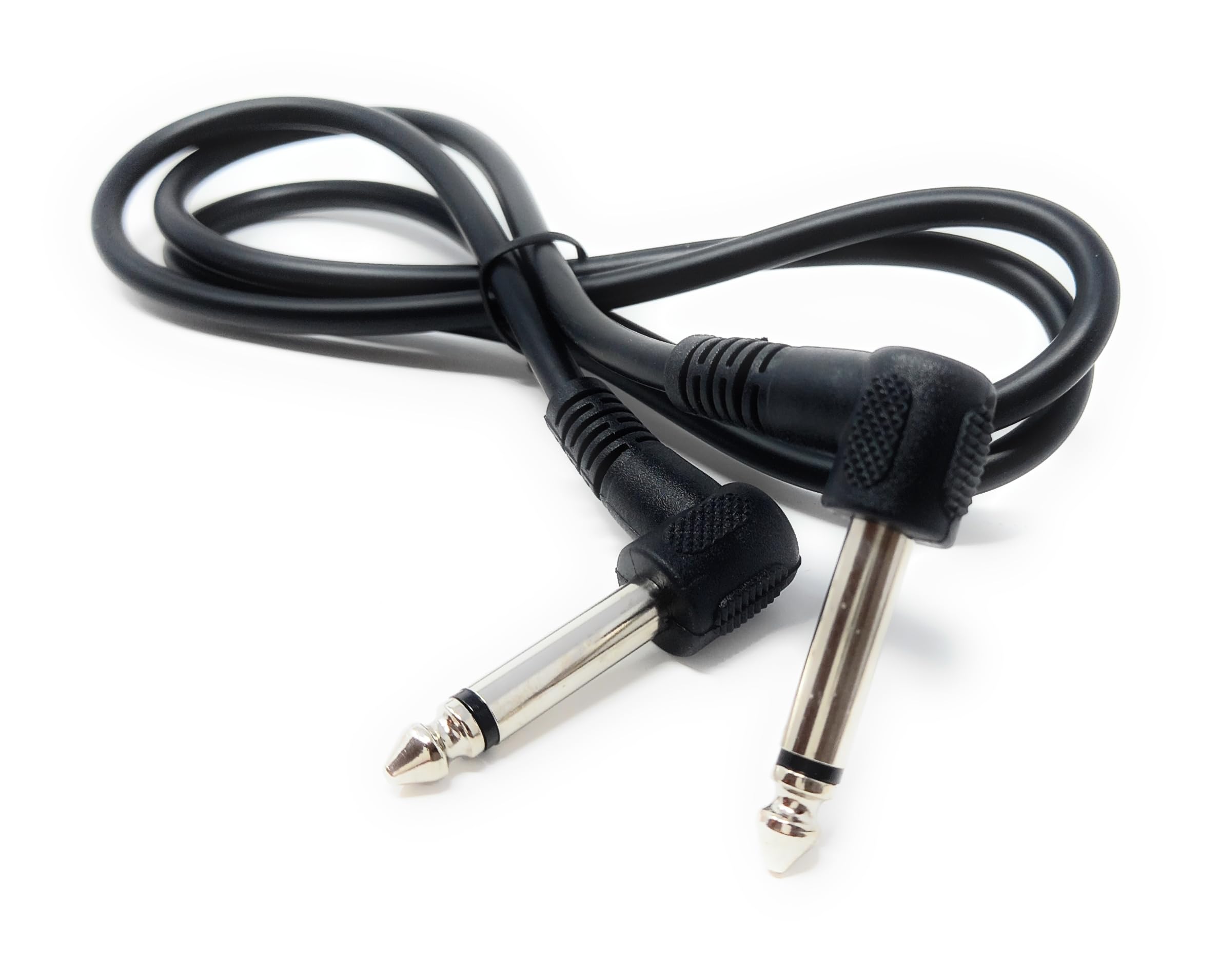 DRUT 6.35mm to 6.35mm Right Angle 90 Degree Jack Audio Mono Guitar Speaker Music Instrument Cable Lead