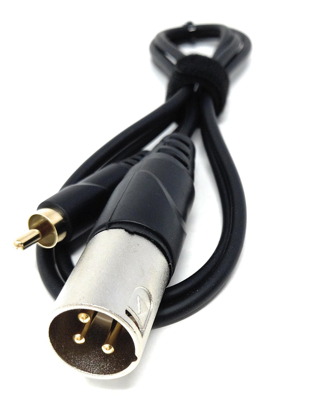DRUT 3-Pin Male XLR to RCA Phono Single Plug Cable for HiFi Audio, Music Instruments, Mixer, Microphone Lead, Cable, Gold Plated