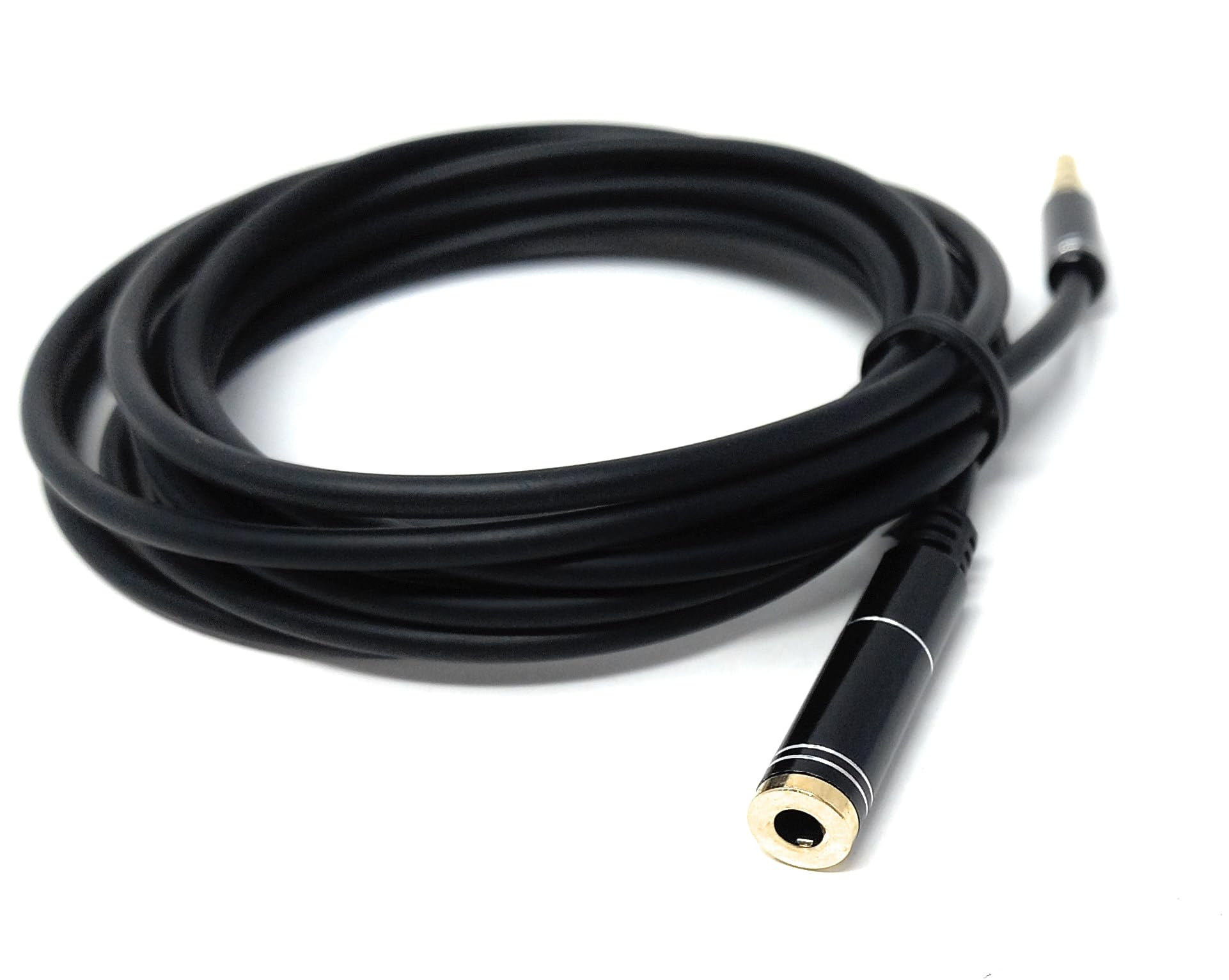 DRUT 3.5mm TRRS Mic Extension Cable 4-Pole Stereo Audio Jack Male to Female, Headset & Aux Lead Compatible with Earphones, Gaming Headsets, PS4, PS5, TV, Car, Soundbar